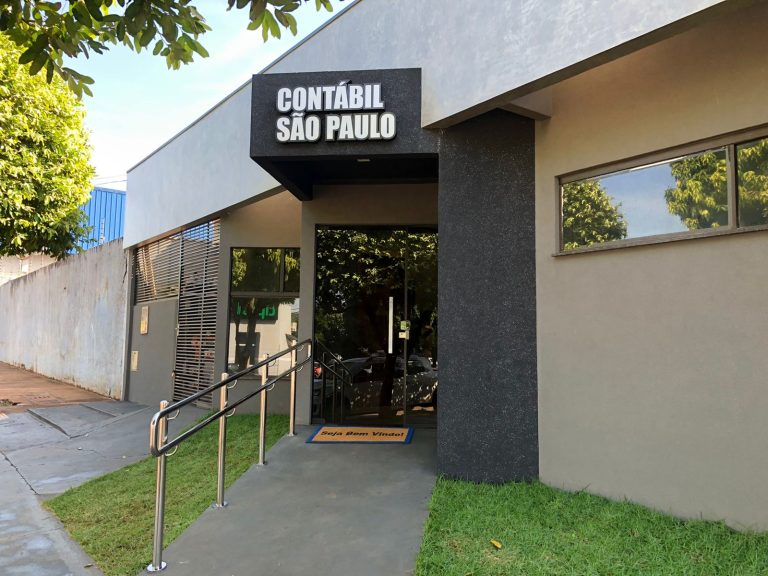 Fachada do escritório de contabilidade em Dourados